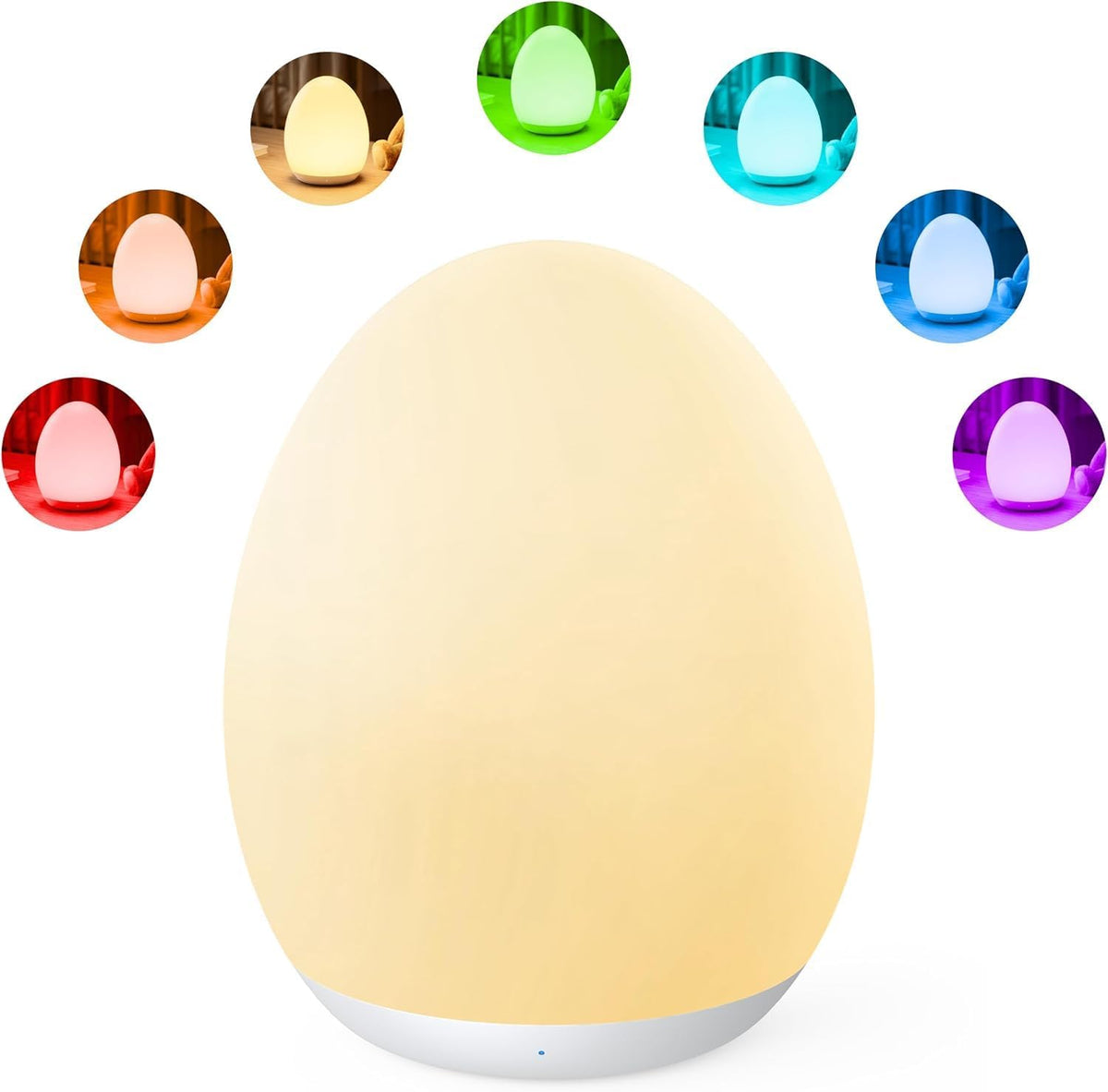 The JolyWell Baby Night Light stands out for its gentle 360° illumination, 7-color modes, stepless dimming, and parent-friendly touch controls, making nighttime feedings and diaper changes calmer and easier for both baby and caregiver.
