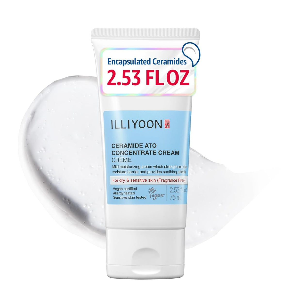 Illiyoon’s Ceramide Ato Concentrate Cream is a deeply moisturizing, fragrance‑free barrier repair cream that delivers 100 hours of hydration for dry, sensitive, and even infant skin.