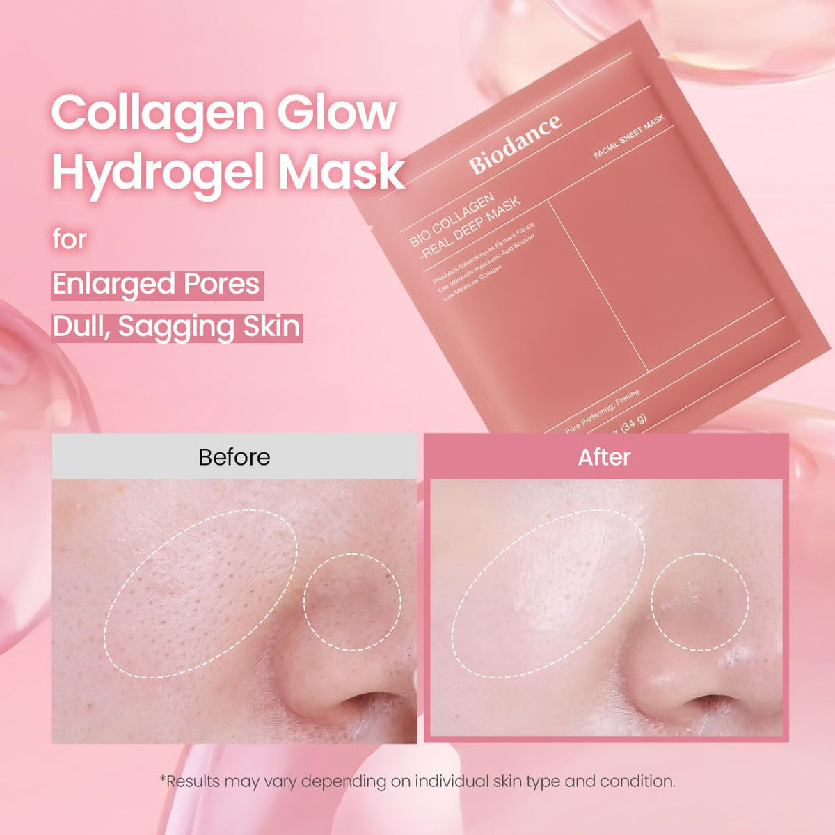 Bio-Collagen Real Deep Mask for Hydrating & Plumping (4Ea)