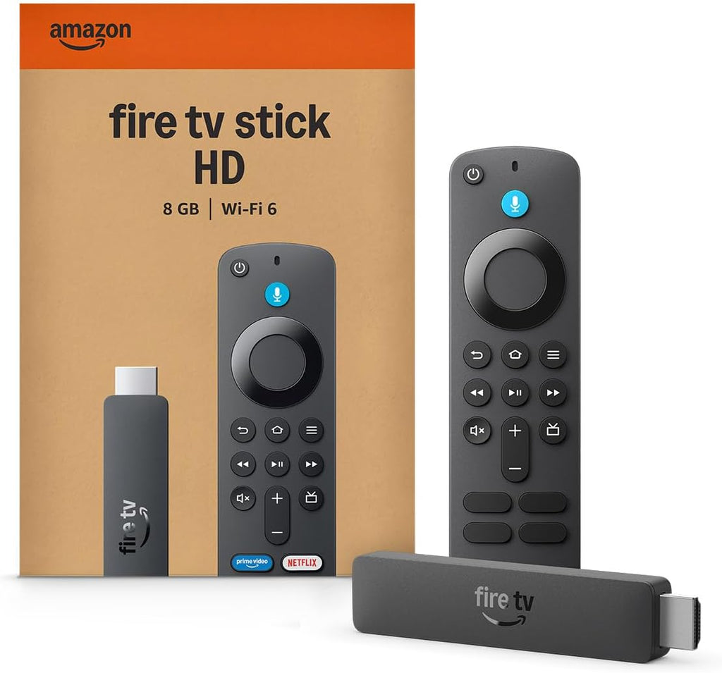 Fire TV Stick HD (Newest Model), Free & Live TV, Alexa Voice Remote, Powered by the TV, Effortless Setup, Find Shows Faster with Alexa+