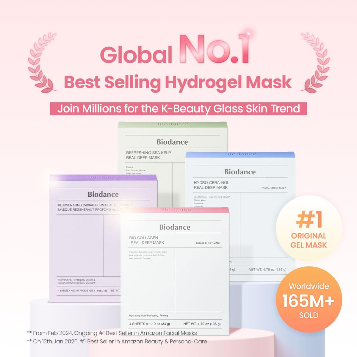 Bio-Collagen Real Deep Mask for Hydrating & Plumping (4Ea)