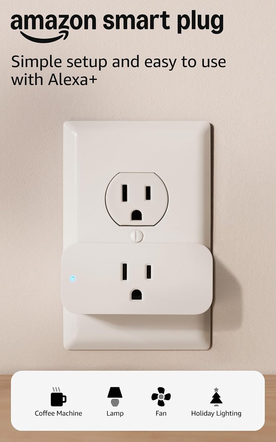 Smart Plug, Works with Alexa, Simple Setup, Endless Possibilities