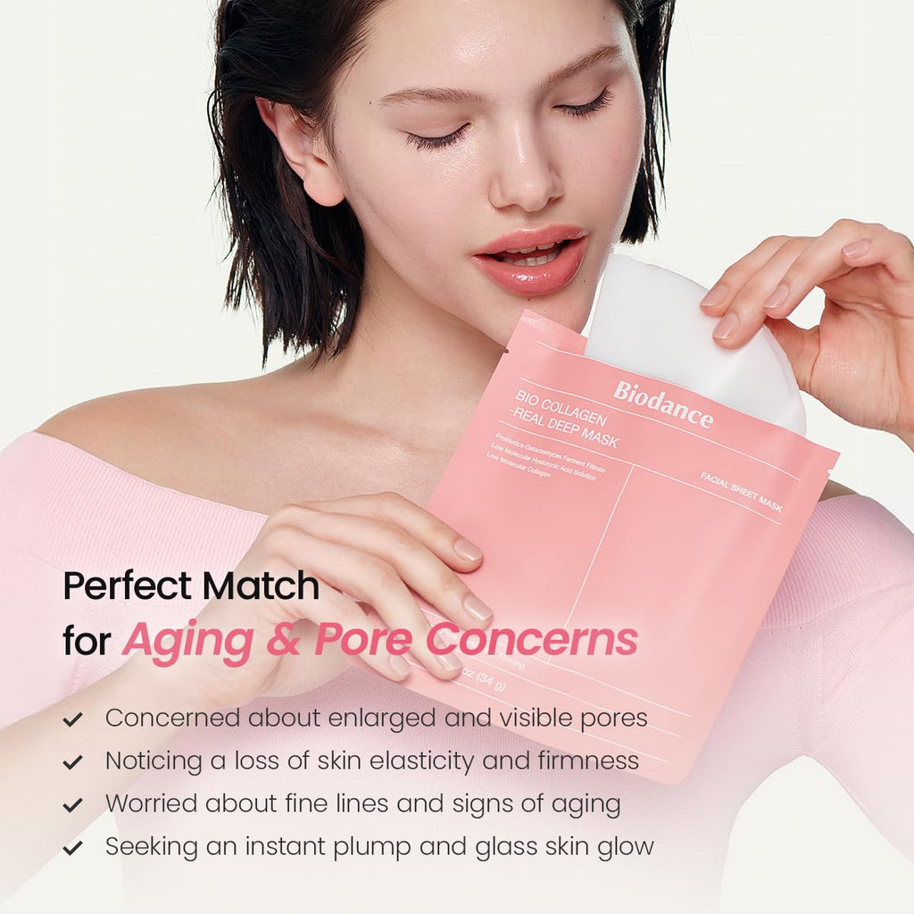 Bio-Collagen Real Deep Mask for Hydrating & Plumping (4Ea)