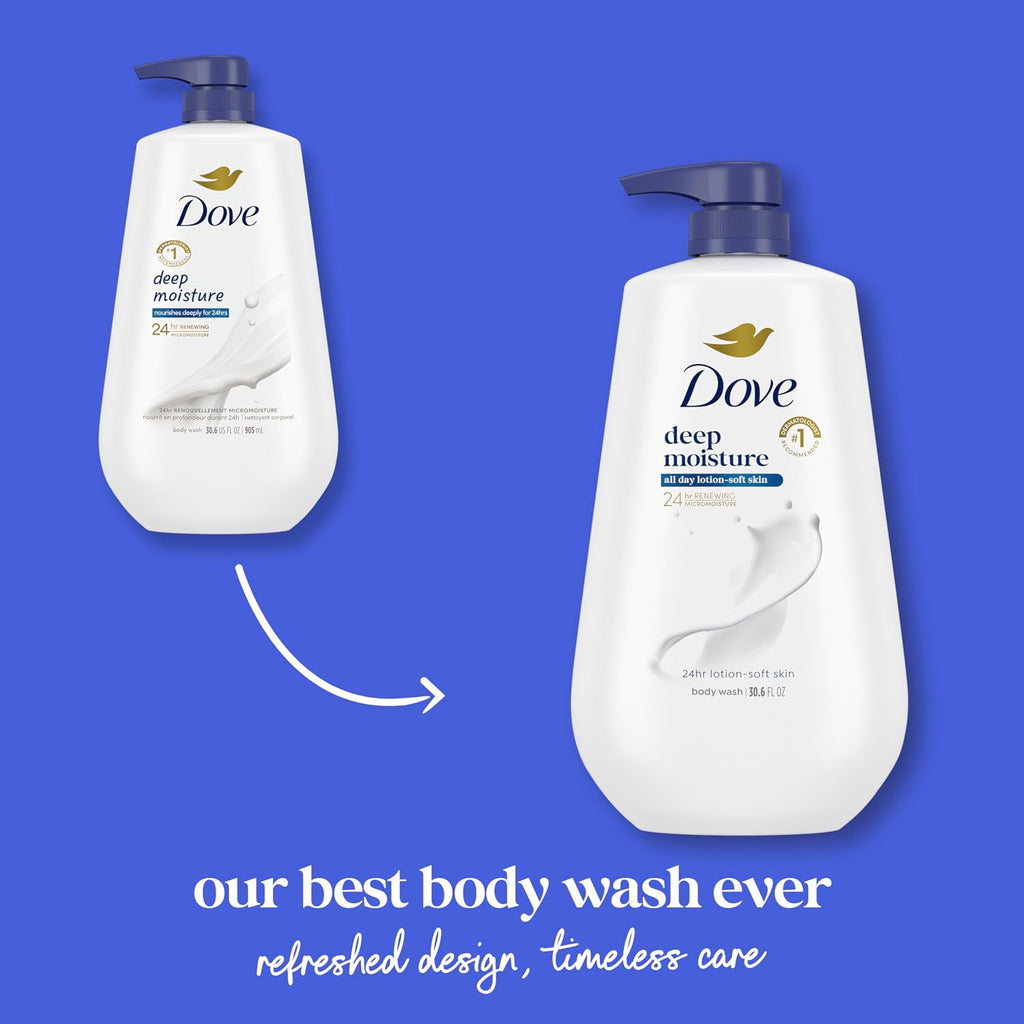 Deep Moisture Body Wash, 30.6 Oz Pump, Sulfate Free