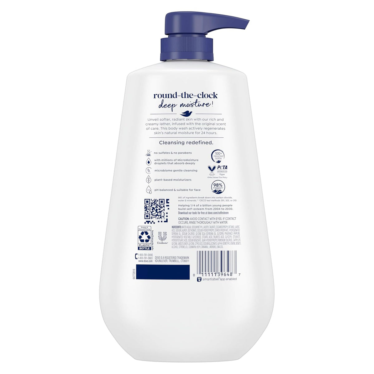 Deep Moisture Body Wash, 30.6 Oz Pump, Sulfate Free