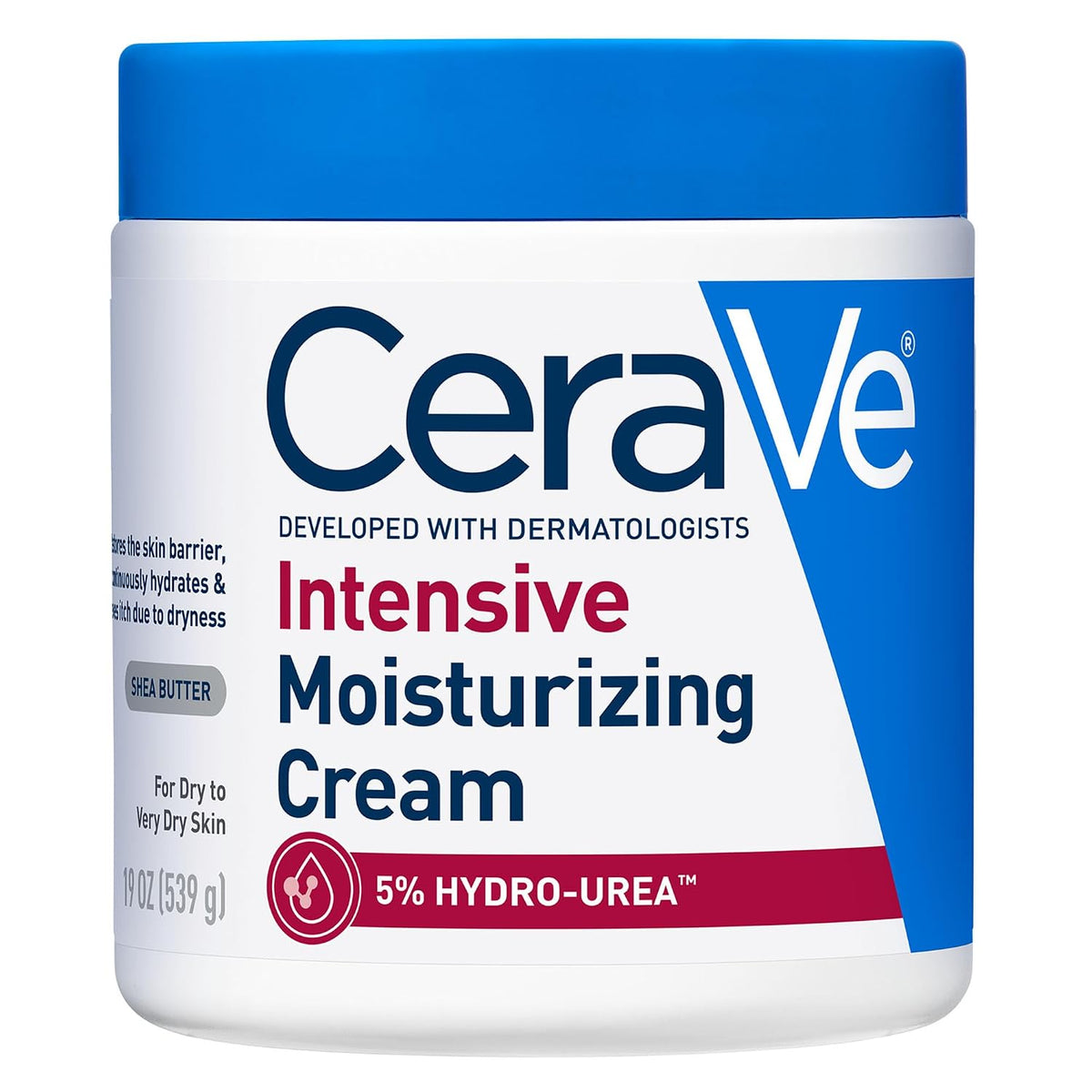 Intensive Moisturizing Cream with Shea Butter for Dry Skin, 19Oz