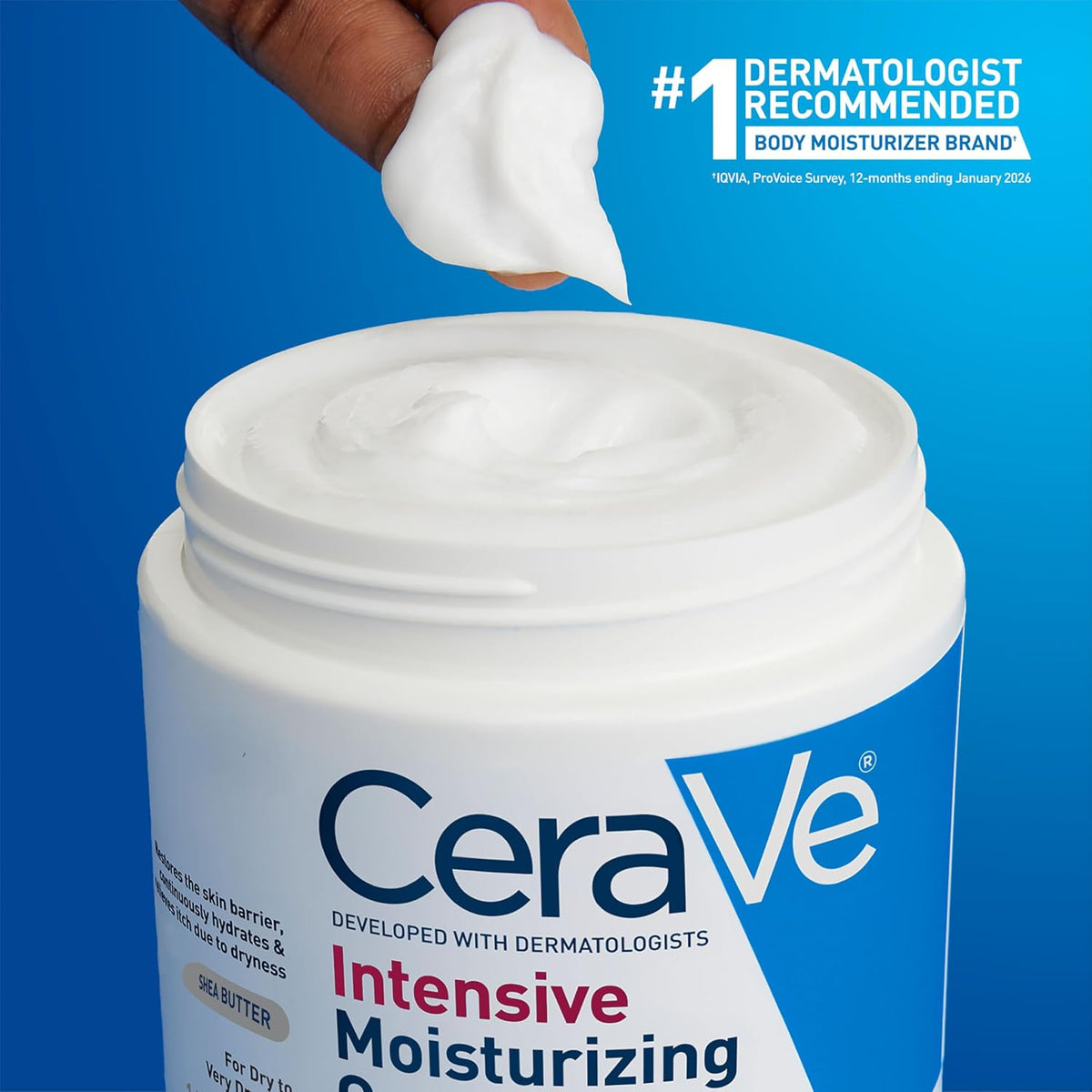 Intensive Moisturizing Cream with Shea Butter for Dry Skin, 19Oz