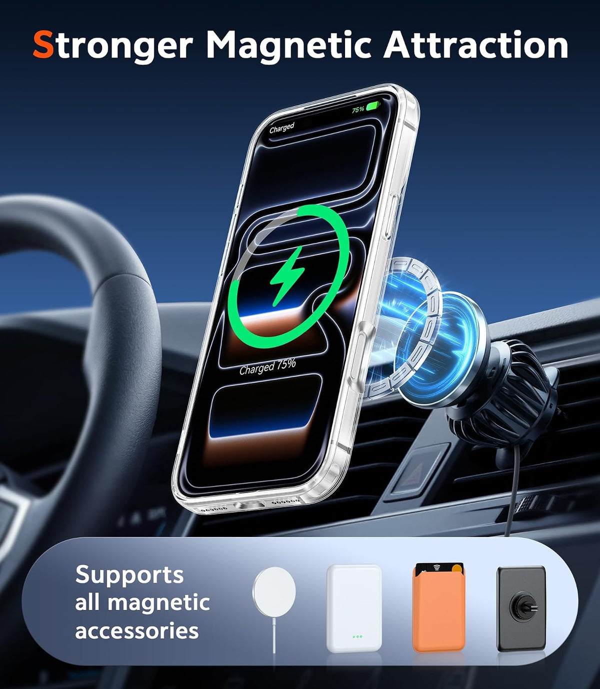 Magnetic for Iphone 18 Pro Max Case/17 Pro Max Case, Clear