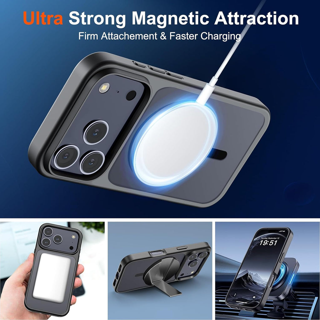 Magnetic for Iphone 18 Pro Max Case/17 Pro Max Case Black